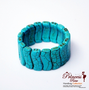American Indian Inspired Turquoise Stone Stretch Bracelet